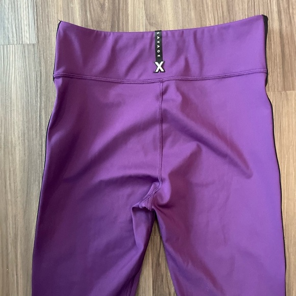 Savage X Fenty Main Player High Waist Legging Purple Galaxy size L - Picture 5 of 9